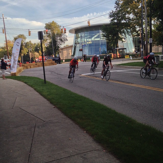 Racing at the Wade Oval Crit! #NEOCycle